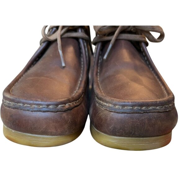 Clarks Wallabees Brown Oiled Leather Chukka Desert Boot Shoes Mens 10 M Casual main image 11